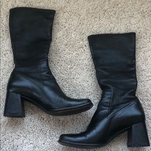 Prada Napa stretch leather boot.